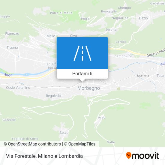 Mappa Via Forestale