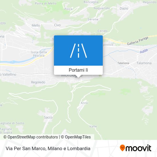 Mappa Via Per San Marco