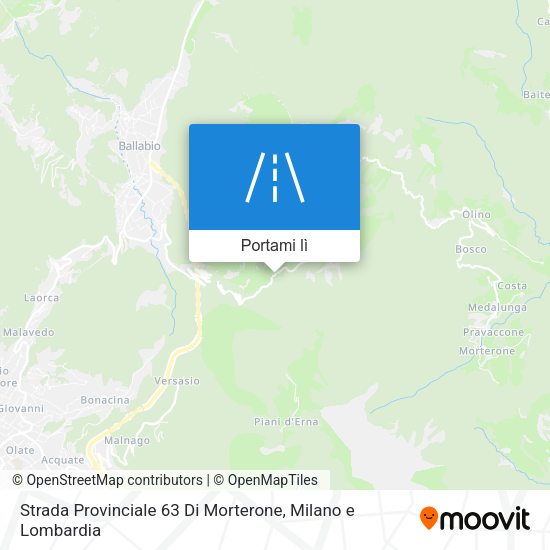 Mappa Strada Provinciale 63 Di Morterone