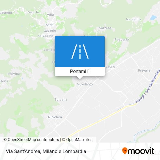 Mappa Via Sant'Andrea