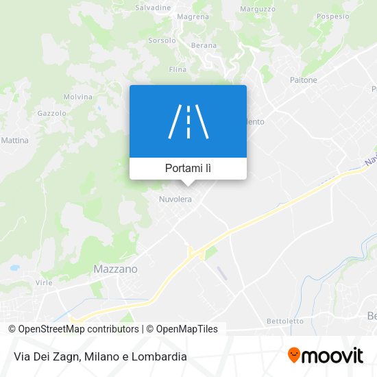 Mappa Via Dei Zagn