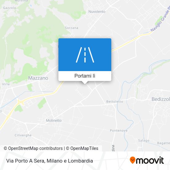 Mappa Via Porto A Sera