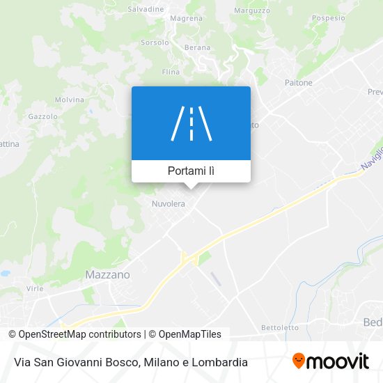 Mappa Via San Giovanni Bosco