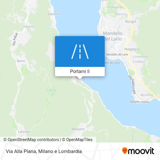 Mappa Via Alla Piana