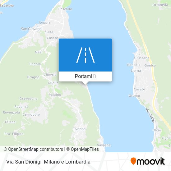 Mappa Via San Dionigi