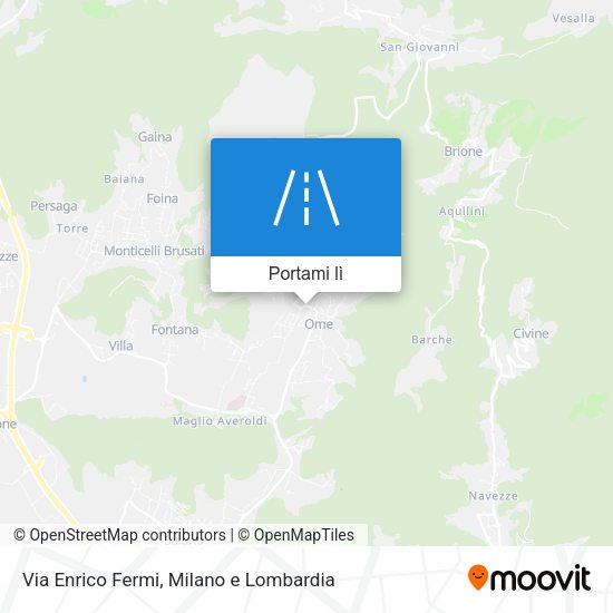 Mappa Via Enrico Fermi