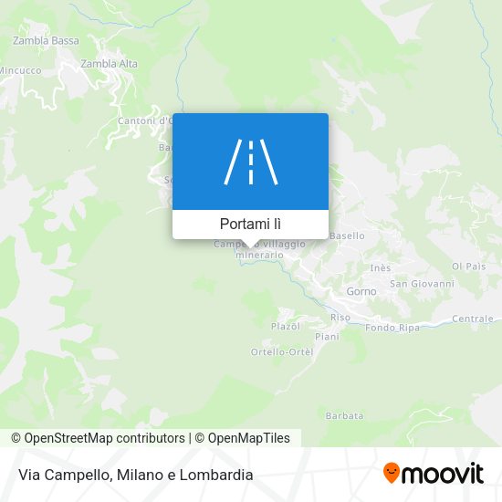 Mappa Via Campello