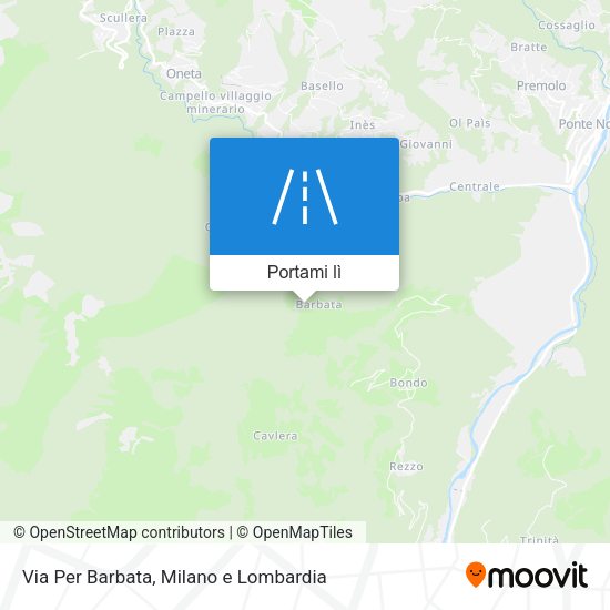 Mappa Via Per Barbata