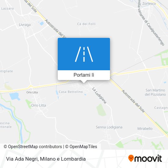 Mappa Via Ada Negri