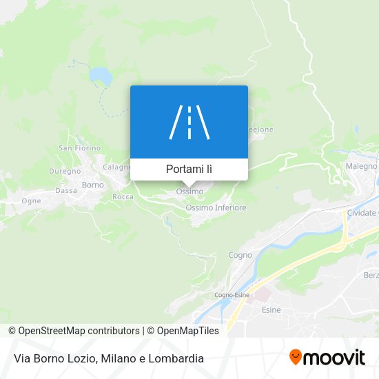 Mappa Via Borno Lozio