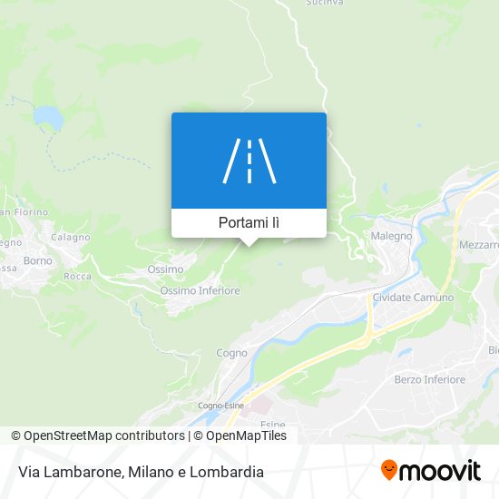 Mappa Via Lambarone