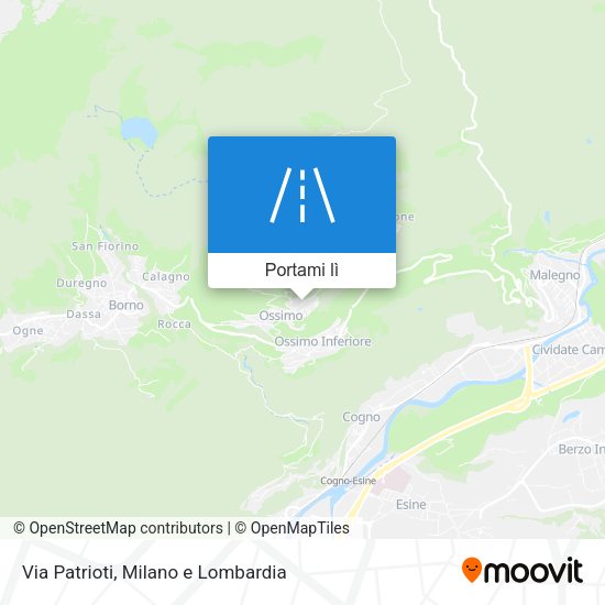Mappa Via Patrioti