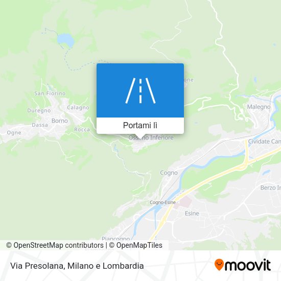Mappa Via Presolana