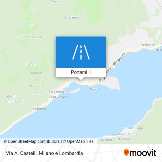 Mappa Via A. Castelli