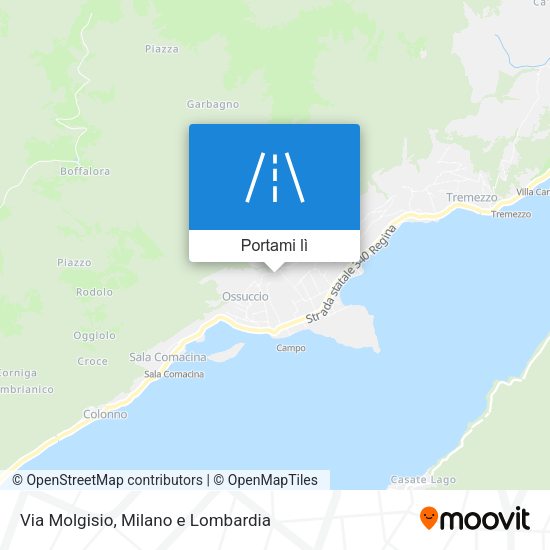 Mappa Via Molgisio
