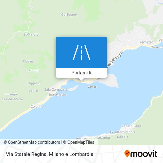 Mappa Via Statale Regina