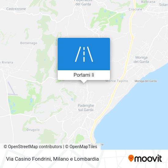 Mappa Via Casino Fondrini