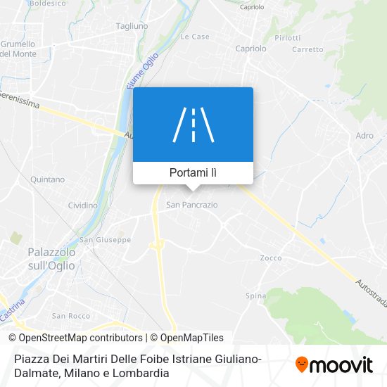 Mappa Piazza Dei Martiri Delle Foibe Istriane Giuliano-Dalmate