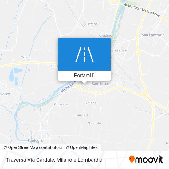 Mappa Traversa Via Gardale