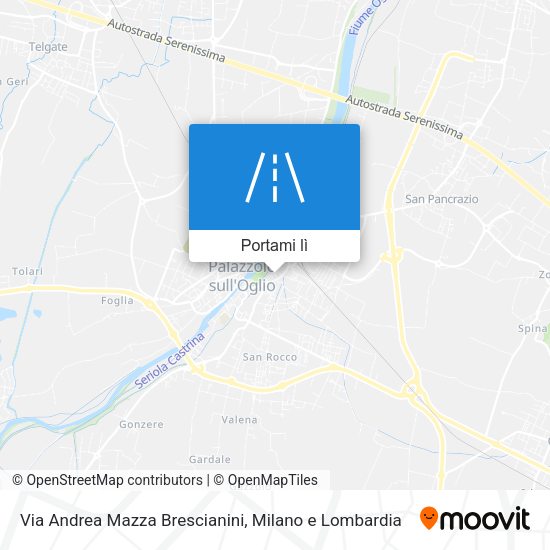 Mappa Via Andrea Mazza Brescianini