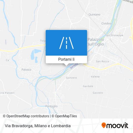 Mappa Via Bravadorga