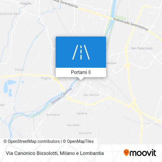 Mappa Via Canonico Bissolotti