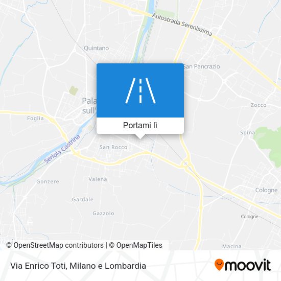 Mappa Via Enrico Toti