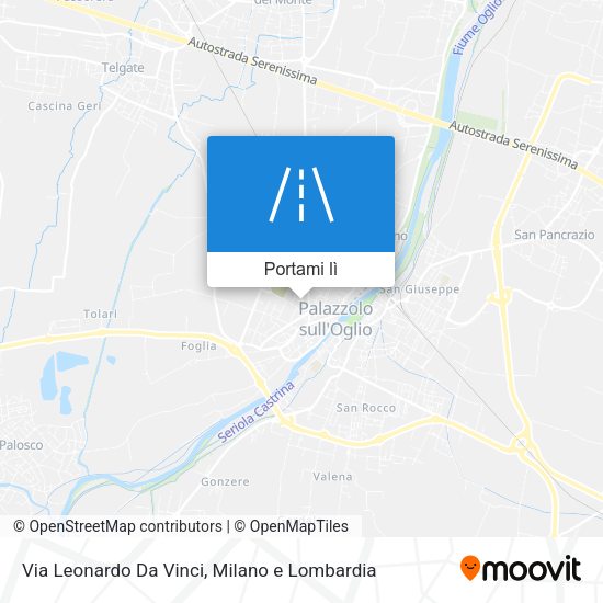 Mappa Via Leonardo Da Vinci