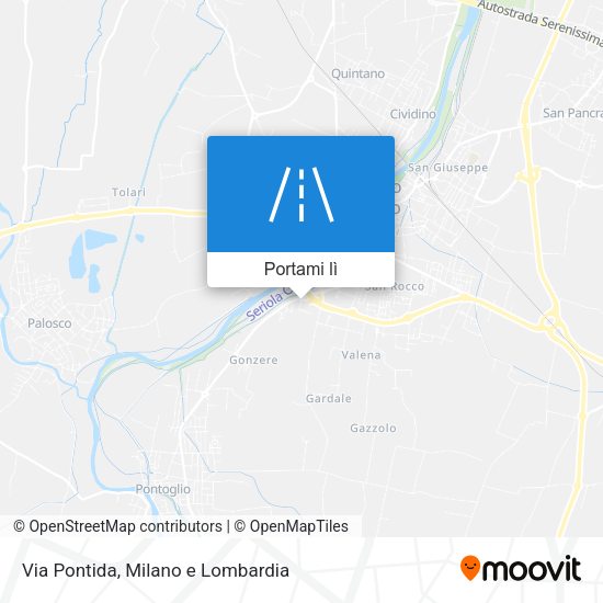 Mappa Via Pontida