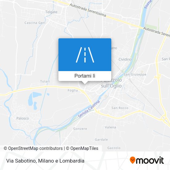 Mappa Via Sabotino