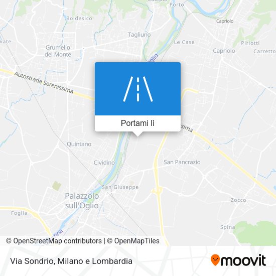 Mappa Via Sondrio