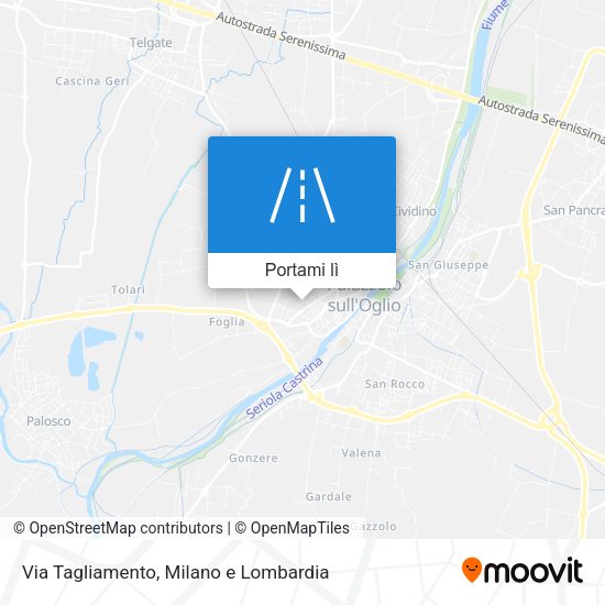 Mappa Via Tagliamento