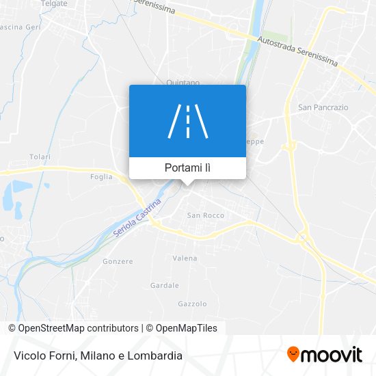 Mappa Vicolo Forni
