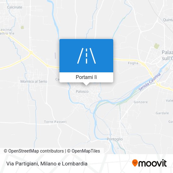 Mappa Via Partigiani