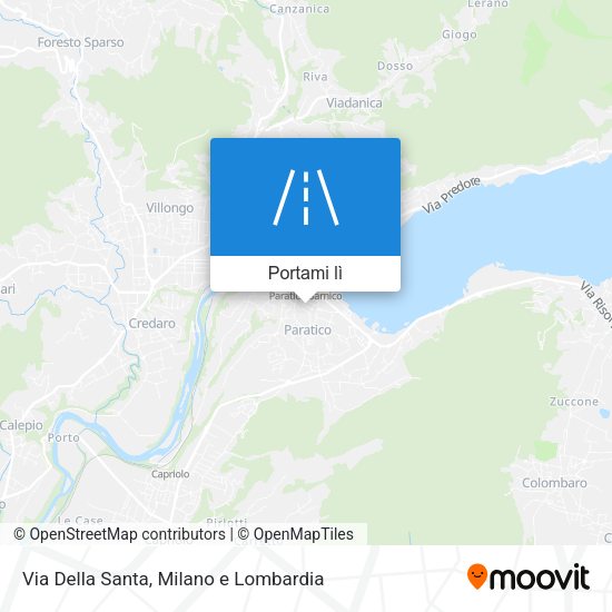 Mappa Via Della Santa