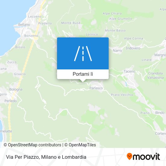 Mappa Via Per Piazzo
