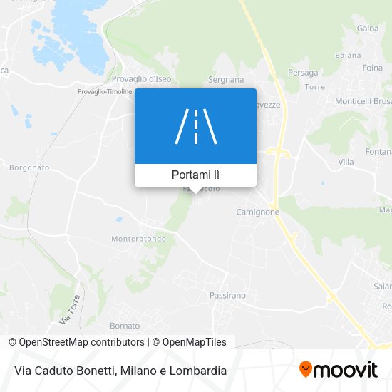 Mappa Via Caduto Bonetti