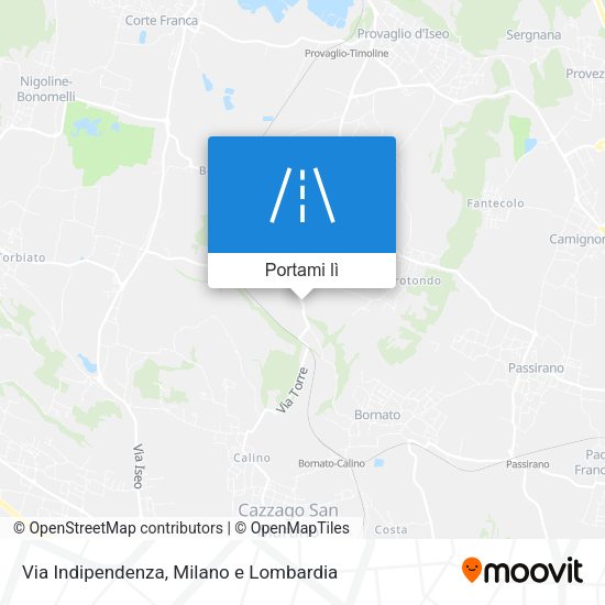 Mappa Via Indipendenza