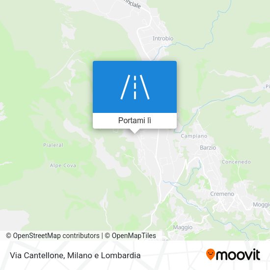 Mappa Via Cantellone