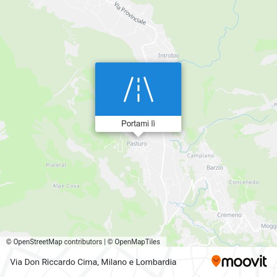 Mappa Via Don Riccardo Cima