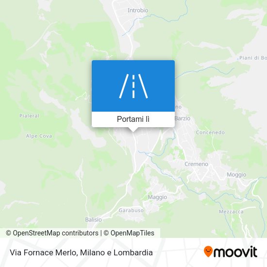Mappa Via Fornace Merlo