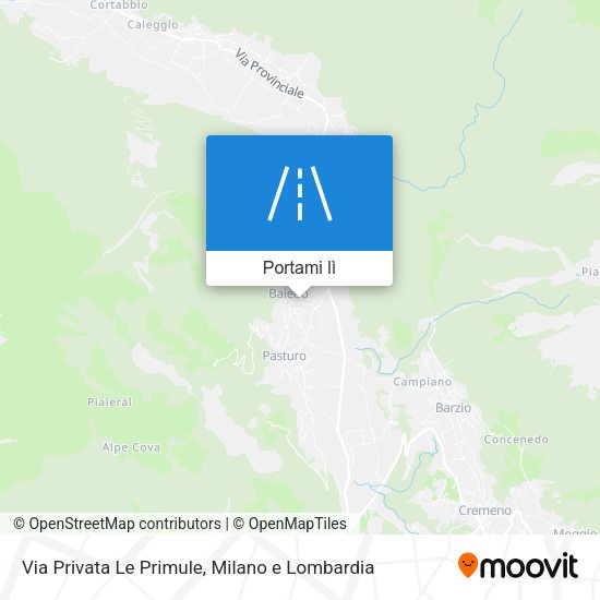 Mappa Via Privata Le Primule