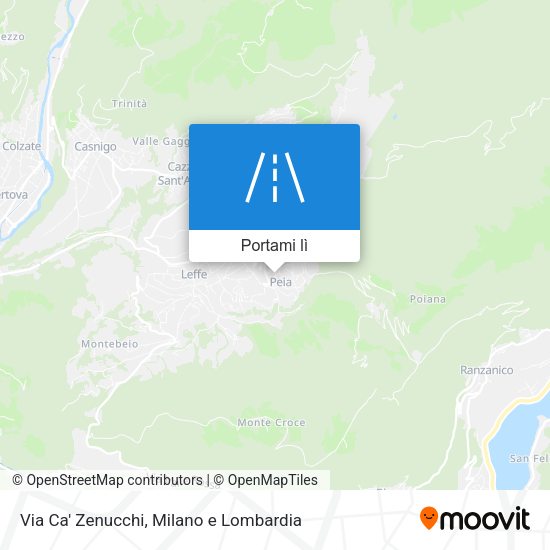 Mappa Via Ca' Zenucchi