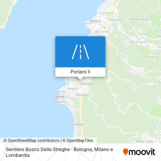 Mappa Sentiero Bosco Delle Streghe - Bologna