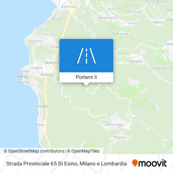 Mappa Strada Provinciale 65 Di Esino