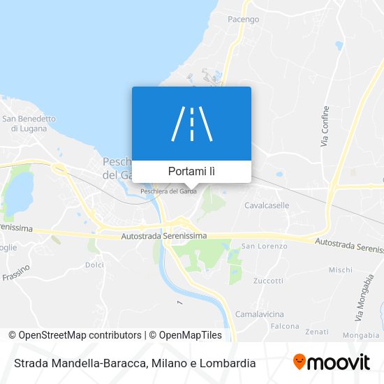 Mappa Strada Mandella-Baracca