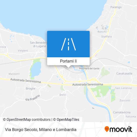 Mappa Via Borgo Secolo