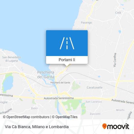 Mappa Via Cà Bianca