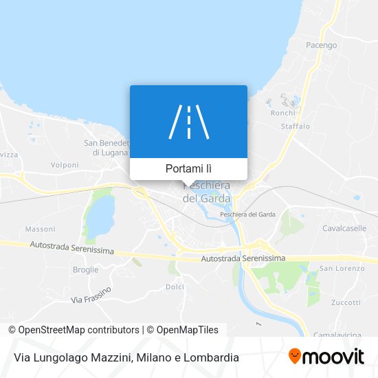 Mappa Via Lungolago Mazzini