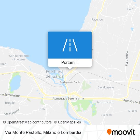 Mappa Via Monte Pastello